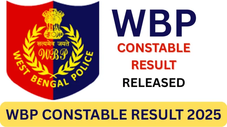 WBP CONSTABLE RESULT 2025