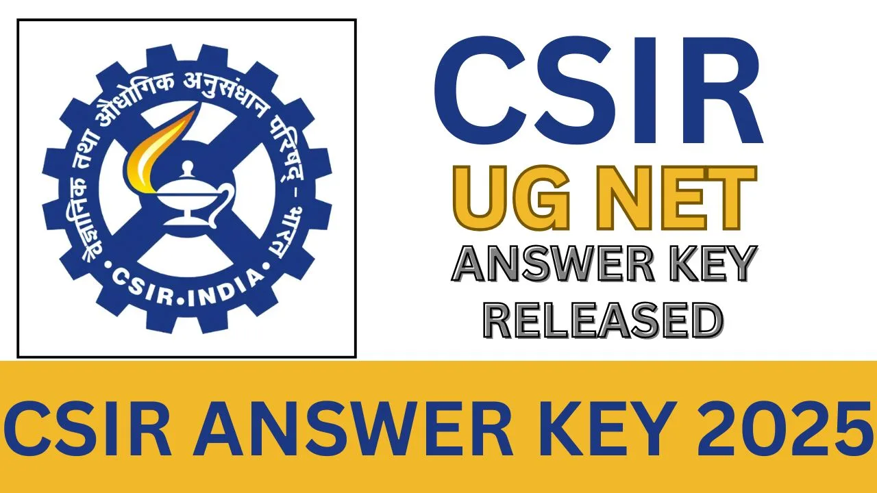 CSIR ANSWER KEY 2025
