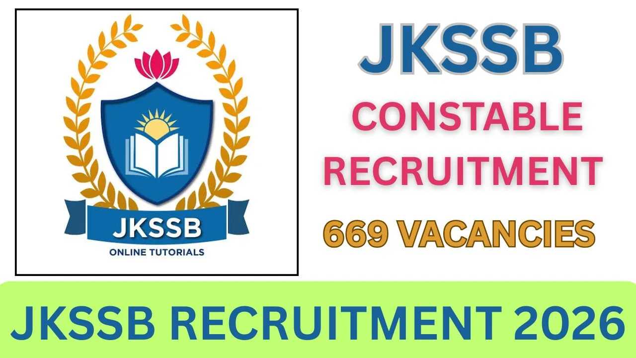 JKSSB RECRUITMENT 2026